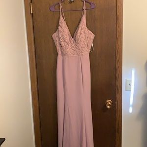 B2 jasmine. Misty pink bridesmaid dress